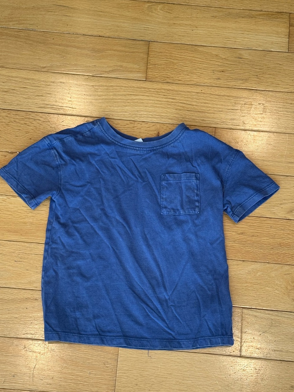 Cat & Jack Stone Washed Blue Short Sleeve Pocket Tee Size XS